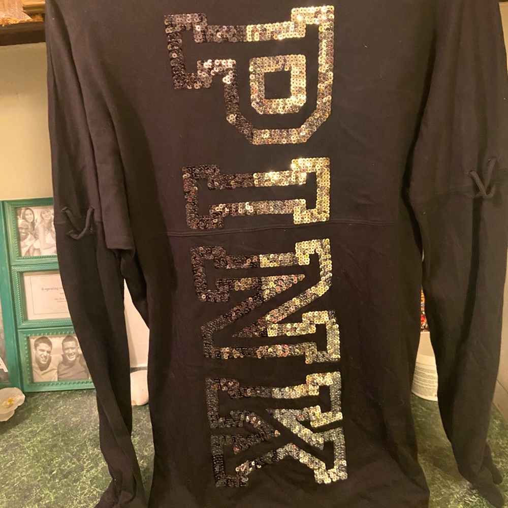 Pink Bling long sleeve top